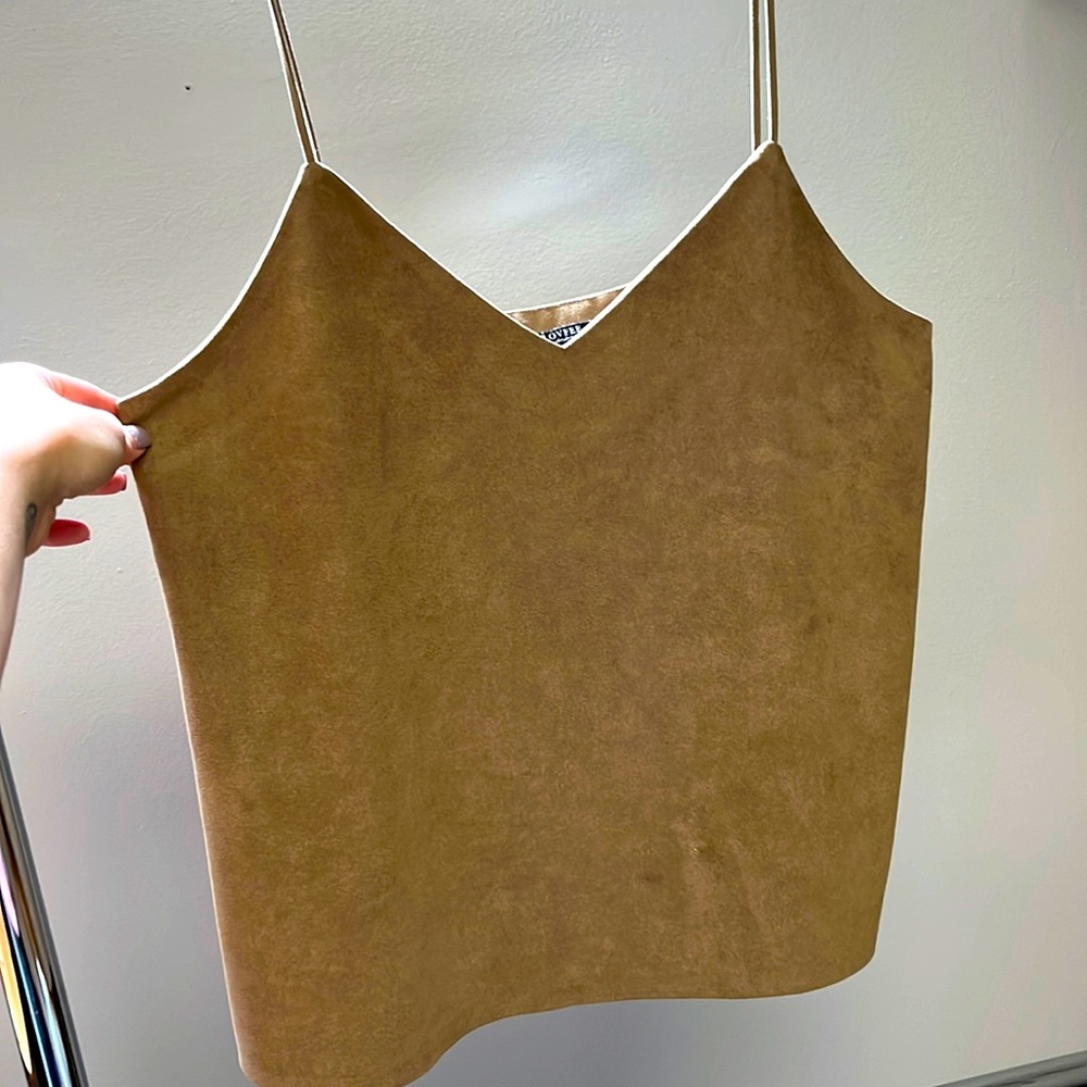 Light Brown/Tan Suede Tank